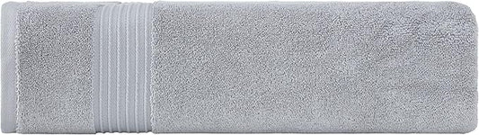 Milara Luxurious Extra Large Bath Sheet - 700 GSM Super-Plush Turkish Cotton Towel, 35x70 inches, Spa Quality Thick - Silver Gray