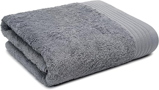 100% Cotton Towels 35" X 70" | Dark Grey Towels Set of 1 Ultra Soft and Highly Absorbent Bath Towel Set Cotton, Gym, Hotel, Spa, Machine Washable