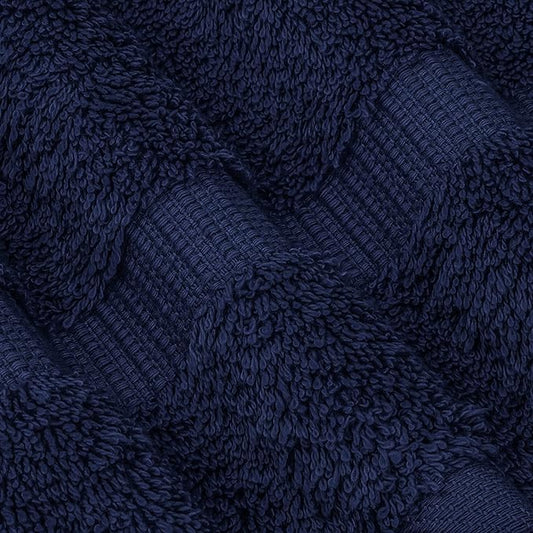 Chakir Turkish Linens 100% Cotton Premium Turkish Towels for Bathroom | 30'' x 60'' Large Bath Towels (4 Piece, Navy)