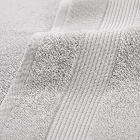Arkwright Bath Washcloths 12 Pack - Super Soft 100% Cotton, 600 GSM Quick Dry & Absorbent, Luxury Face & Body Wash Cloth Towels for Hotels, Spa, and Vacation Rentals, Titanium Grey