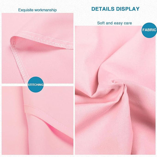 FLXXIE 2 Pack Microfiber King Pillow Cases, 1800 Super Soft Pillowcases with Envelope Closure, Wrinkle, Fade and Stain Resistant Pillow Covers, 20x36, Pink