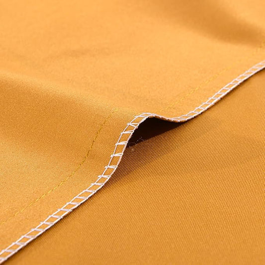 FLXXIE Microfiber Pillow Cases Standard Size, Soft Pillowcases with Envelope Closure, Wrinkle, Stain Resistant Pillow Covers, 20x26, Ginger Yellow