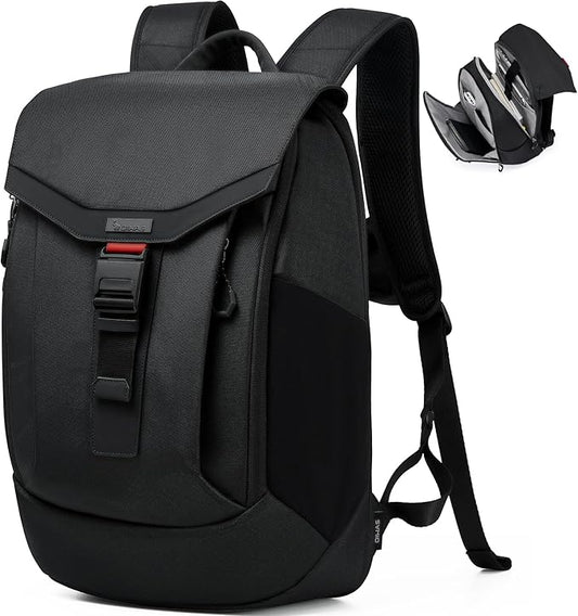 OIWAS Laptop Backpack for Men, 16 Inch Travel Laptop Backpack with Magnetic Buckle, Weight Reduction Business Backpack for Men, Water Resistant Large Back pack