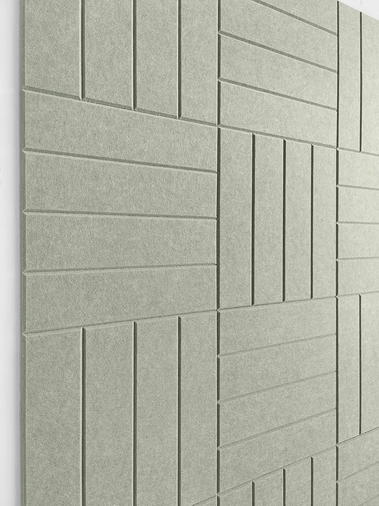 Felt Bulletin Board Tiles | Modern Cork Board Alternative | Large Cork Boards for Walls | Aesthetic Felt Wall Panels for Office & Home Decor | Pinboard & Photo Board (12-Pack) | Sage