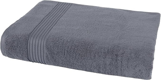 Milara Turkish Luxurious Extra Large Cotton Bath Sheet | Premium Bath Sheet Towels Ultra-Soft, Highly Absorbent, Durable | Anthracite (Dark Gray) Plush Bath Sheets, (35x70 Inches)