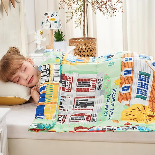 yescool Weighted Blanket 5 Pounds Cooling Weighted Lap Blanket, Girls Heavy Blanket for Sleeping, Breathable Weighted Throw Blanket Gift for 40-60lbs, 36"x48"