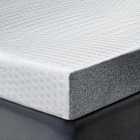 Cooling Mattress Topper Full Size 3 Inch, Cooling Gel & Bamboo Charcoal Memory Foam Mattress Topper for Back Pain Relief, Firm Dual-Layer Foam Bed Pad with Removable Cover