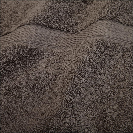Superior Egyptian Cotton Pile 6 Piece Towel Set, Includes 2 Bath, 2 Hand, 2 Face Towels/Washcloths, Ultra Soft Luxury Towels, Thick Plush Essentials, Guest Bath, Spa, Hotel Bathroom, Charcoal