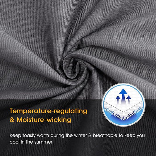 Cotton Pillow Protectors/Cases Queen Size with Zipper 4 Pack Grey Color,Cooling & Breathable Bed Pillow Protectors Set of 4 Pillow Cases Cover (Queen Size 20" x 30")