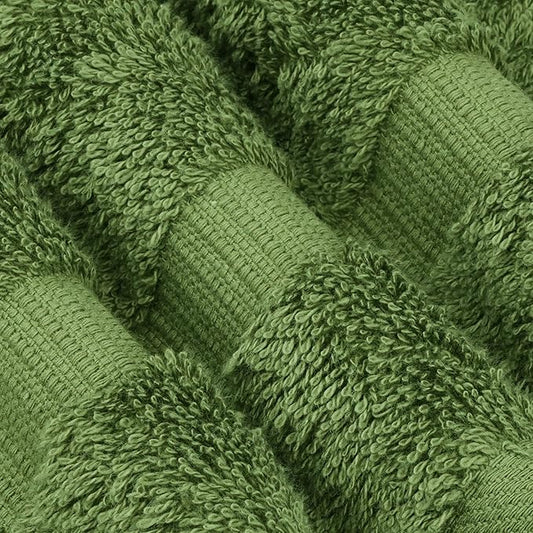 Chakir Turkish Linens 100% Cotton Premium Turkish Towels for Bathroom | 30'' x 60'' Large Bath Towels (4 Piece, Moss)