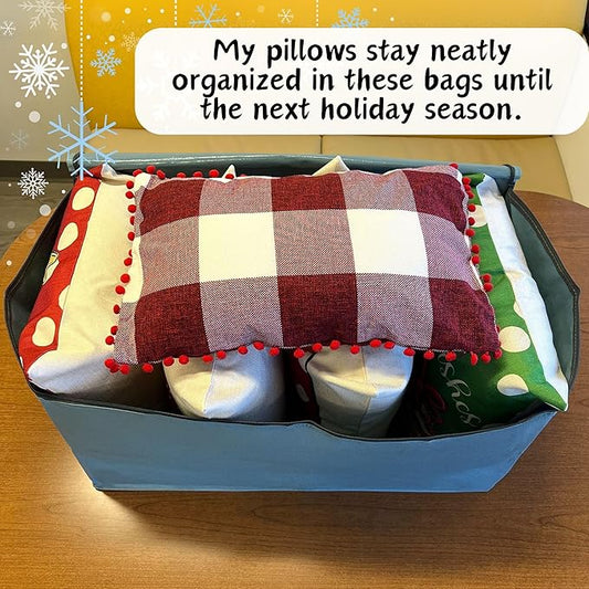 VENO 4 Pack Moving Bags and Large Christmas Decoration Storage Bins with lids. Alternative to Moving Boxes, Packing Supplies for College. Heavy Duty Totes (Light Blue Matte, 4 Pack)