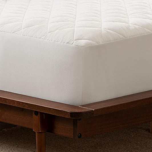 Serta Simply Clean Triple Action Mattress Pad, Waterproof Mattress Pad, Ultra Soft and Stain-Resistant Mattress Pad, Machine Washable, King, White