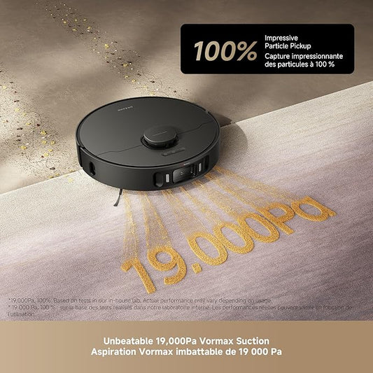 DREAME L40s Ultra AE Robot Vacuum and Mop Combo, 19,000Pa Suction, Self Emptying Dust Box, Flexible Mop & 167℉ Self Cleaning Washboard, Diverse Brush Selection, All-in-One Station, Auto Refill