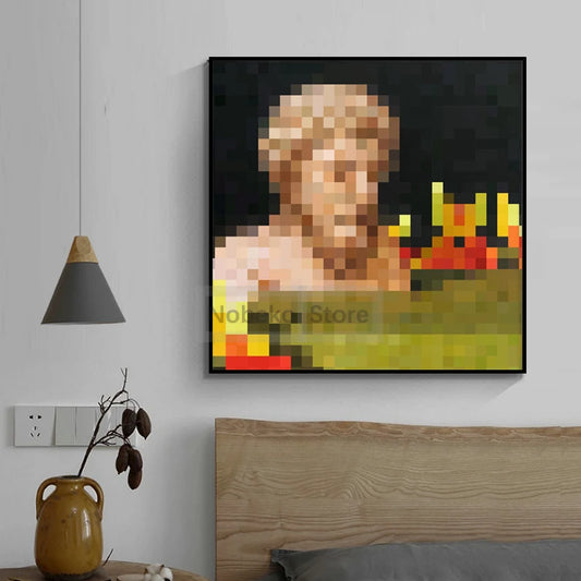 Classic Block Pixel Game MC Hanging Paintings Poster Paintings in the game Prints Canvas Wall Art Pictures Home Room Decoration Dormly