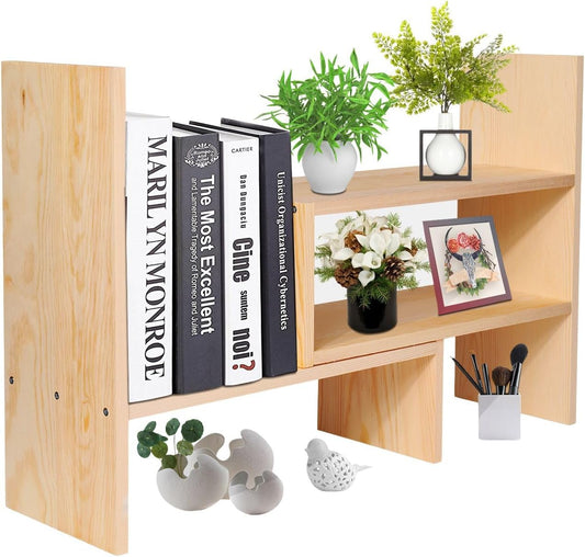 How an Adjustable Wooden Desktop Shelf Transformed My Small Study Space - Dormly