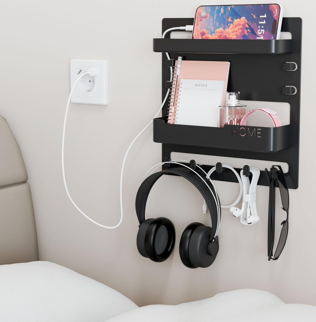 Stop Letting Your Phone Fall Off the Bed 😩 | Why Every College Girl Needs a Smart Bedside Setup in a Tiny Dorm - Dormly