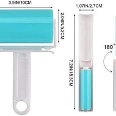 Sticky Lint Roller 3 Pack, Reusable Washable Lint Roller Pet Hair Remover Include Large and Small Size Cleaner for Clothes, Pet Hairs, Carseats