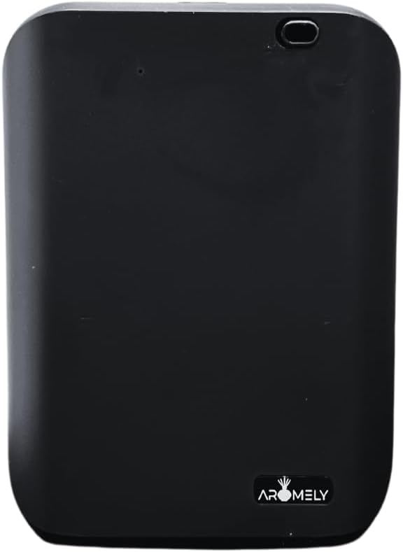 Smart Nebulizing Aromatherapy Scent Diffuser - Waterless Aroma Machine Perfect Air Freshener for Hotel Rooms, Homes or Offices, App Controlled Perfect Aroma Diffuser Up to 1,000 SQFT - Black