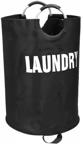 160L XX-Large Laundry Basket, Freestanding Tall Clothes Hamper, Collapsible Laundry Bag, Black