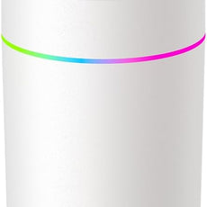 180ml Portable Small Humidifier with Colorful LED Night Light, USB Personal Desktop Humidifier for Car Home Office Travel, Auto Shut-Off, 2 Mist Modes, Super Quiet