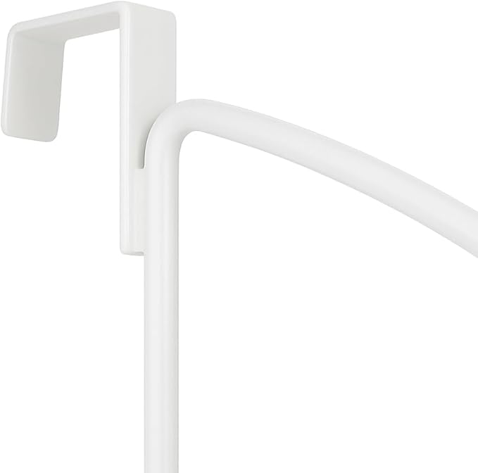 HOLDN’ STORAGE Over The Door Hanger - Door Rack Hangers for Clothes - Space Saving Designed for Bedroom & Bathroom - Ideal for Clothes & Towels - Drying Rack, White