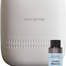Scent Better Pro - Smart Bluetooth Essential Oil Diffuser for Home, Hotel, Spa, Office, Waterless - Includes Free Linen Breeze - White