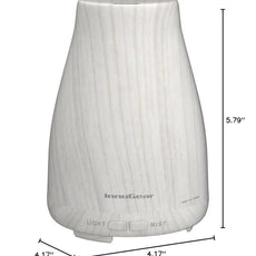 InnoGear Essential Oil Diffuser with Oils, 100ml Aromatherapy Diffuser with 6 Essential Oils Set, Aroma Cool Mist Humidifier Gift Set, Grey Wood Grain