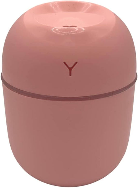 Wild Essentials 220ml Cool Mist Essential Oil Diffuser/Humidifier, Aromatherapy, Nightlight, Portable, USB Power, Auto Off, Room, Office, Car (Pink)
