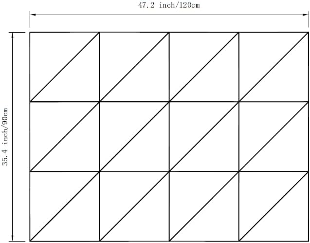 12-Pack Black Felt Wall Tiles(11.8“x11.8”Each), 47"x35" Aesthetic Bulletin Pin Board, Large Cork Board Alternative for Office, Classroom & Wall Decor