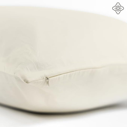 BIOWEAVES 100% Organic Cotton Body Pillow Cover for Body Pillowcases 300 Thread Count Soft Sateen Weave GOTS Certified with Zipped Closure - 21" x 54", Natural
