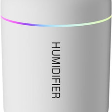180ml Portable Small Humidifier with Colorful LED Night Light, USB Personal Desktop Humidifier for Car Home Office Travel, Auto Shut-Off, 2 Mist Modes, Super Quiet