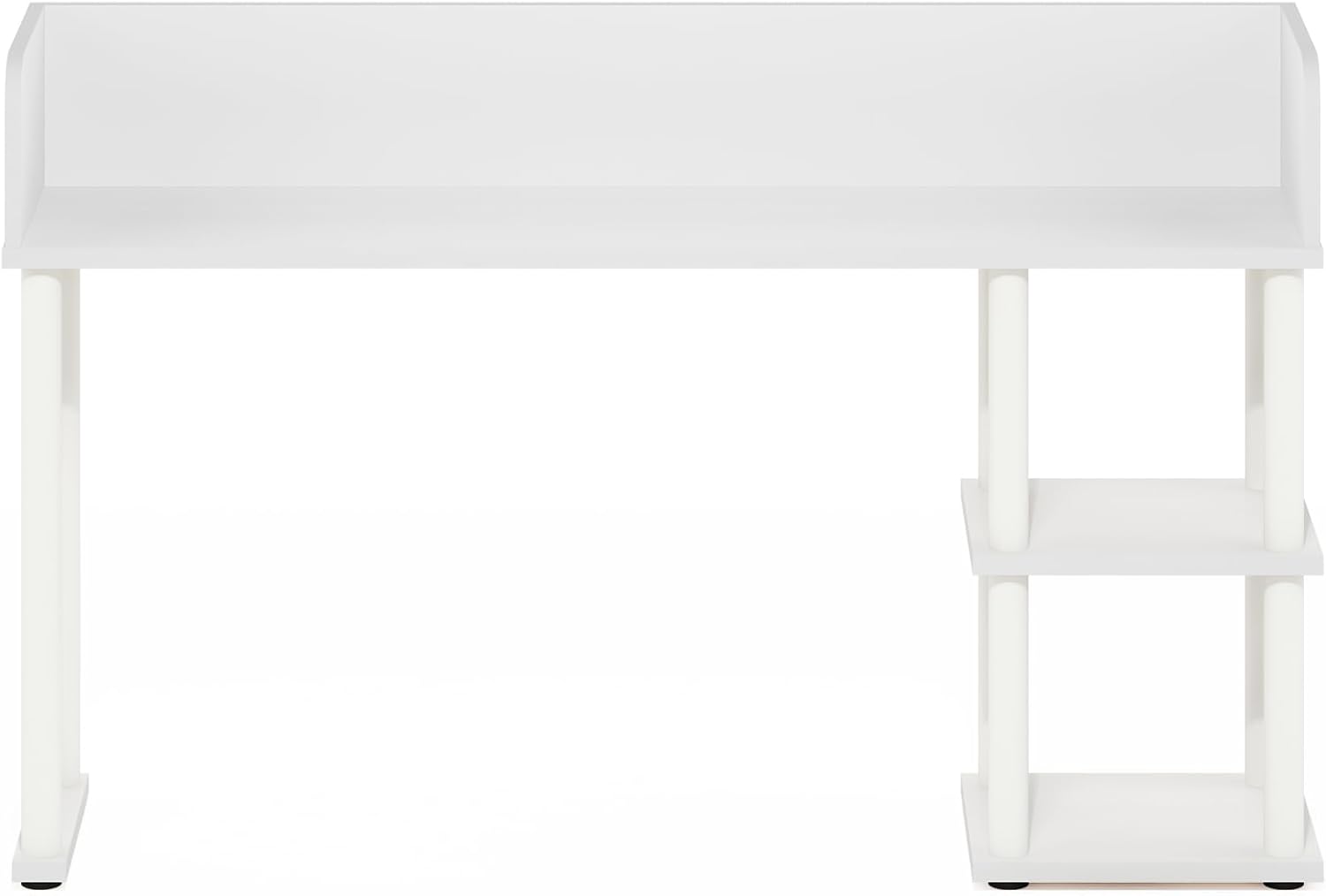 Furinno Classic Desk Shelf, 3-Shelf Desktop Hutch, Book Shelf, 3-Tier Desk Organzier, for Office Supplies, Office Desk Accessories, for Home Office, College, Dorm, White