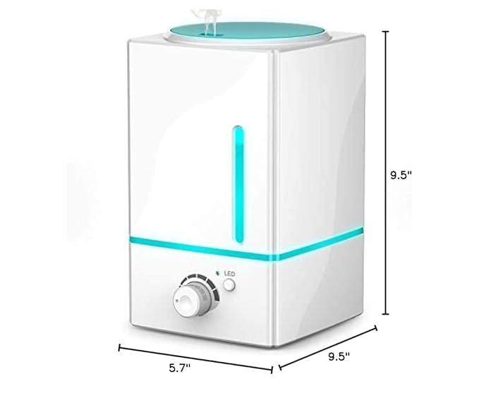 Exqline 1500ml Large Aroma Essential Oil Diffuser - Aromatherapy Humidifier for Large Room (White)