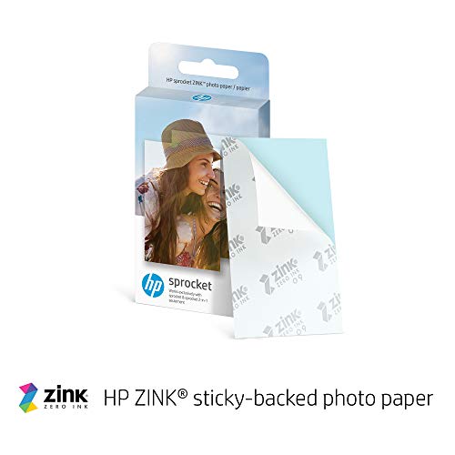 HP Sprocket Portable 2x3 Instant Photo Printer (Lilac) Print Pictures on Zink Sticky-Backed Paper from Your iOS & Android Device.