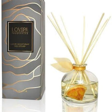 LOVSPA Reed Diffuser Set, Mandarin Lime & Basil Scented Oil Diffuser with Sticks, Home Fragrance Accessories for Bathroom Shelf Decor, Aroma Diffusers for Home or Office Desk, USA Made