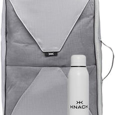 Knack Series 1 Laptop Backpack Travel Set Fits up to 15 Inch - Includes Expandable Packing Insert, and Knack's Insulated Bottle, TSA Approved, Expandable Travel Backpacks (Black, Medium)