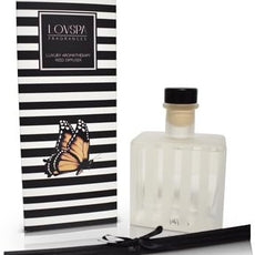 LOVSPA Reed Diffuser Set, Pomelo Grapefruit Scented Oil Diffuser with Sticks, Home Fragrance Accessories for Bathroom Shelf Decor, Aroma Diffusers for Home or Office Desk, USA Made