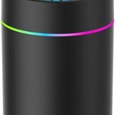 180ml Portable Small Humidifier with Colorful LED Night Light, USB Personal Desktop Humidifier for Car Home Office Travel, Auto Shut-Off, 2 Mist Modes, Super Quiet