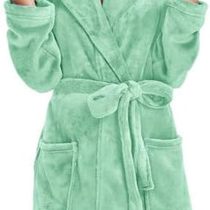 U2SKIIN Women Hooded Fleece Robe, Short Plush Robes for Womens With Hood Soft Warm Spa Bathrobe