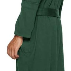 HOLOVE Men's Pure Cotton Bathrobe Lightweight Kimono and Hooded Spa Robes Soft Sleepwear