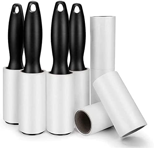 480 Sheet Extra Sticky Lint Roller - Pet Hair Remover for Clothes - 4 Handles + 8 Refills Pack