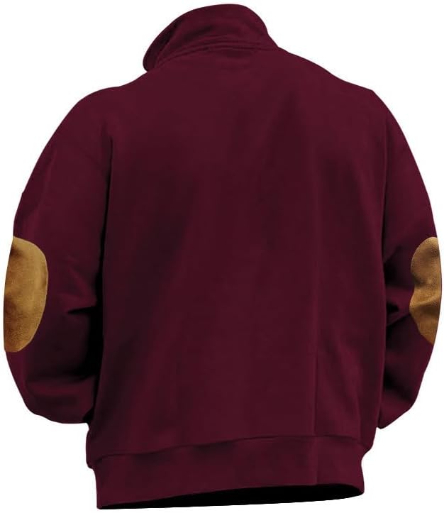 Men's Pullover Thermal Lined Long Sleeve Sweatshirt Winter Warm Casual Style for Vacation Travel Daily Comfort