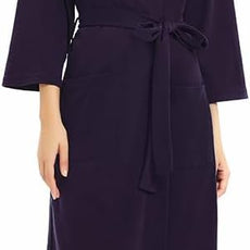 U2SKIIN Womens Robes, 100% Cotton Lightweight Robes 3/4 Sleeves Kimono Knit Soft Loungewear Short Bathrobe