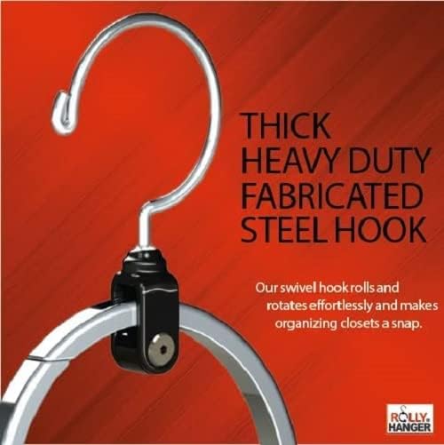 Multipurpose Closet Hangers- Tie and Belt Hanger for Closet- Great Space Saving Belt Organizer for Wardrobe - Ideal for Storing Belts, Ties, Scarfs, Baseball Hats, Purses & More- 3 Pack