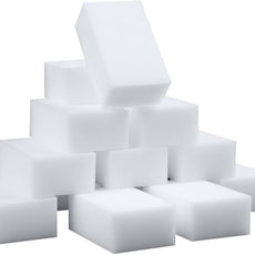 100 Pack Magic Sponge Eraser Extra Thick and Long Lasting Melamine Cleaning Sponges in Bulk - Multi Surface Power Scrubber Foam Cleaning Pads - Bathtub, Floor, Baseboard, Bathroom, Wall Cleaner