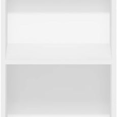 Furinno PASIR Book Shelf, 4-Tier Modern Bookshelf, Open Shelves Bookcase 9 x 12 x 42, for Living Room, Bedroom, Home Office, White