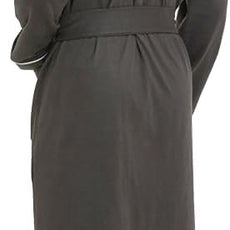 HOLOVE Men's Pure Cotton Bathrobe Lightweight Kimono and Hooded Spa Robes Soft Sleepwear