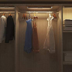 Joyzy 2 Pack Motion Sensor Closet Lighting with Eye Protection Design Automatic Closet Lights Battery Operated Pantry Light Wireless Lightings, LED Rechargeable Counter Lighting for Wardrobe Cabinet