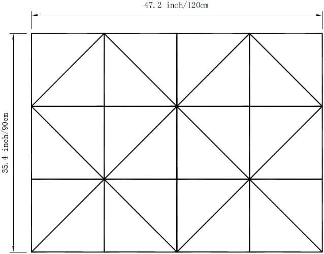 12-Pack Black Felt Wall Tiles(11.8“x11.8”Each), 47"x35" Aesthetic Bulletin Pin Board, Large Cork Board Alternative for Office, Classroom & Wall Decor
