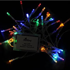 Karlling Battery Operated Christmas Lights,13 ft Short Clear Wire String Led Twinkle Fairy Light for Small Mini Xmas Tree and Wedding Party Indoor/Outdoor Decoration(Multicolor,10 Pack)